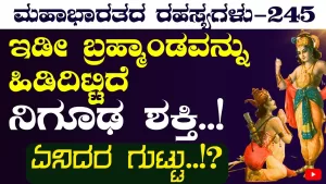 Ep-245 | ಪರ ಮತ್ತು ಅಪರ ಪ್ರಕೃತಿ ಅಂದರೇನು? | Secrets of Mahabharata