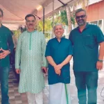 ಕನ್ನಡಪ್ರಭ-ಸುವರ್ಣ ನ್ಯೂಸ್ ಸಂಪಾದಕ ರವಿ ಹೆಗಡೆ, ಗೌರೀಶ್ ಅಕ್ಕಿ ಹಾಗೂ ಜಮೀಲ್ ಜೊತೆ‌.